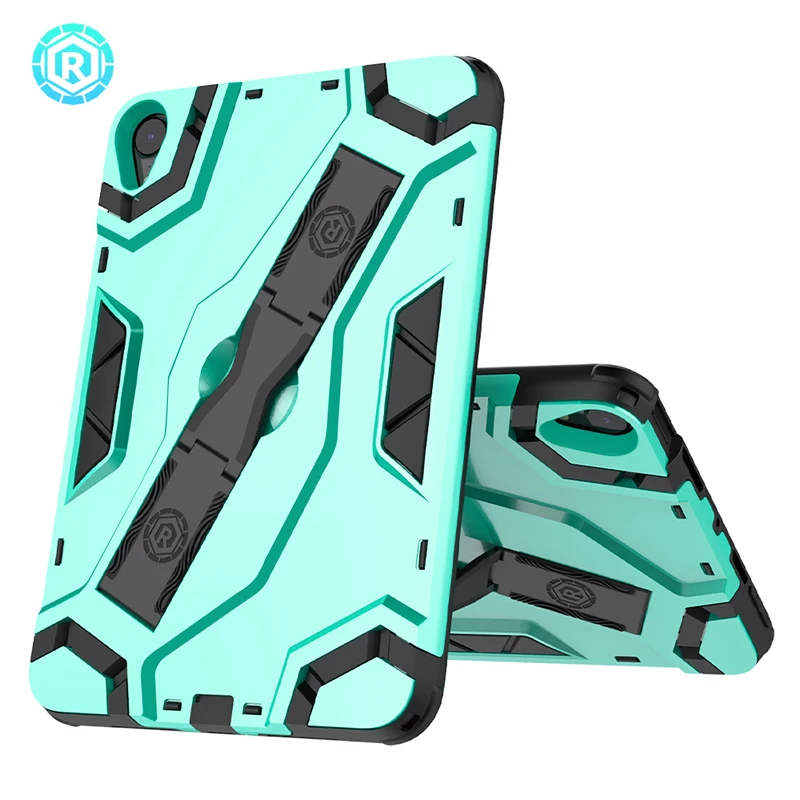 

For iPad Mini 6 Case Shockproof Armor TPU+PC Portable Hand Strap Stand Tablet Cover For iPad Mini 6 8.3 2021 Case