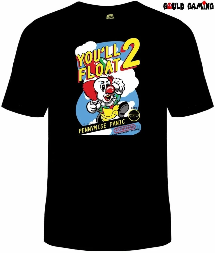Мужская футболка Stephen King IT NES забавная хлопковая для взрослых размеры Pennywise