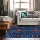 200*300 см простой Королевский синий цвет геометрического ромба индийский в этническом стиле гостиная прикроватный коврик для спальни коврик настройки