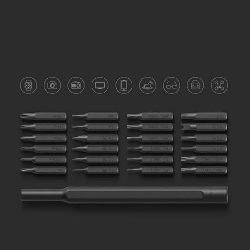 xiaomi Mijia Wiha Набор отверток для ежедневного использования xiaomi умный дом инструменты прецизионные магнитные биты аллюминевая коробка, винт драйвер