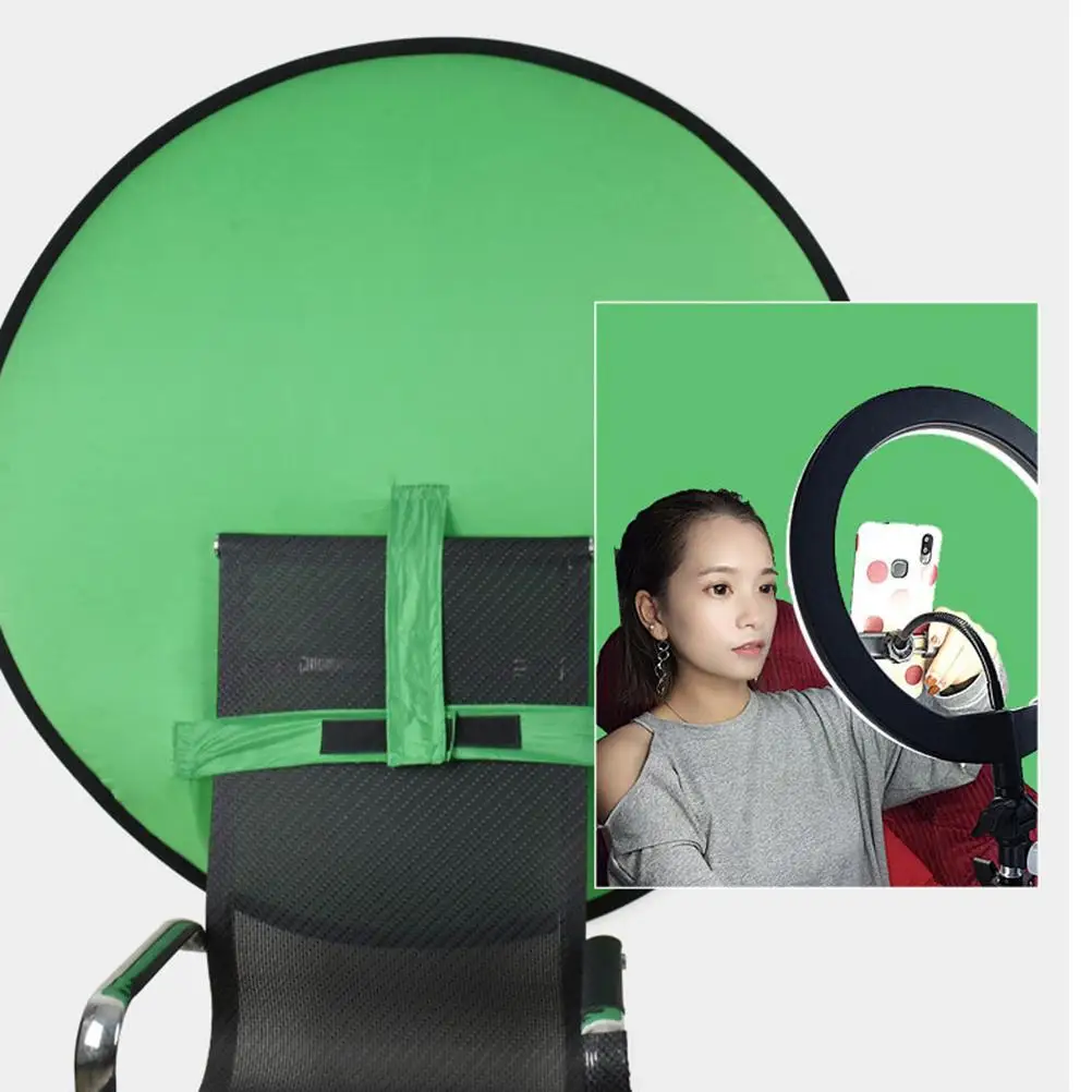 

110cm Green Screen Photography Studio Non-woven Backdrop Background Color White Black Chromakey Cloth