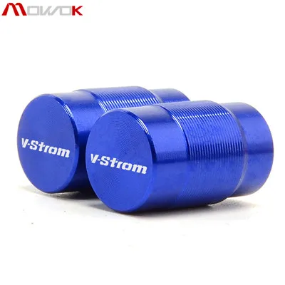 Blue Для SUZUKI V-Strom 650/DL650 1000/DL1000 250 МОТОЦИКЛ CNC алюминиевые аксессуары крышки стержня вентиля шины CNC воздухонепроницаемые крышки - Цвет: Blue