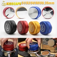 304 stainless steel coffee distributer espresso tamper 51mm to 58mm angled slopes base cafe distribution tools