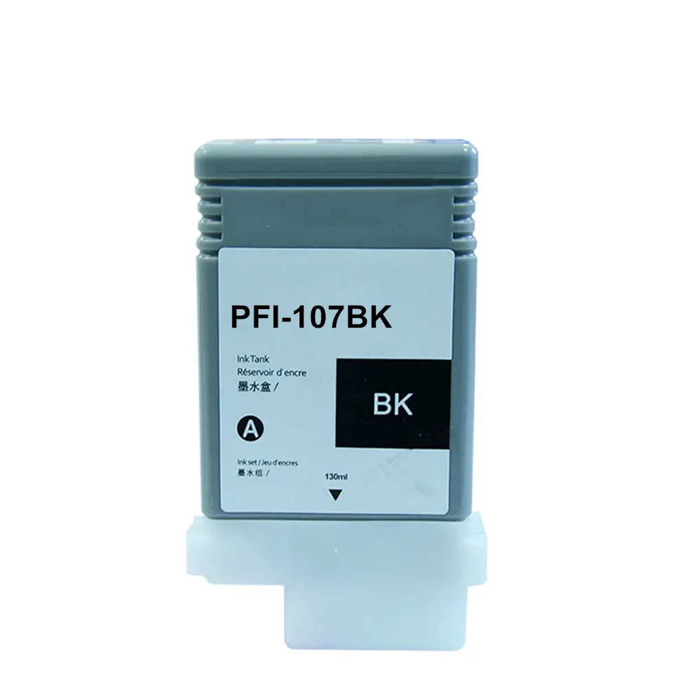 PFI-107 совместимый чернильный картридж для принтера Canon IPF670 IPF680 IPF685 IPF770 IPF780 IPF785 IPF-670 IPF-770 IPF 670 770 PFI107 PFI 107 - Цвет: BK