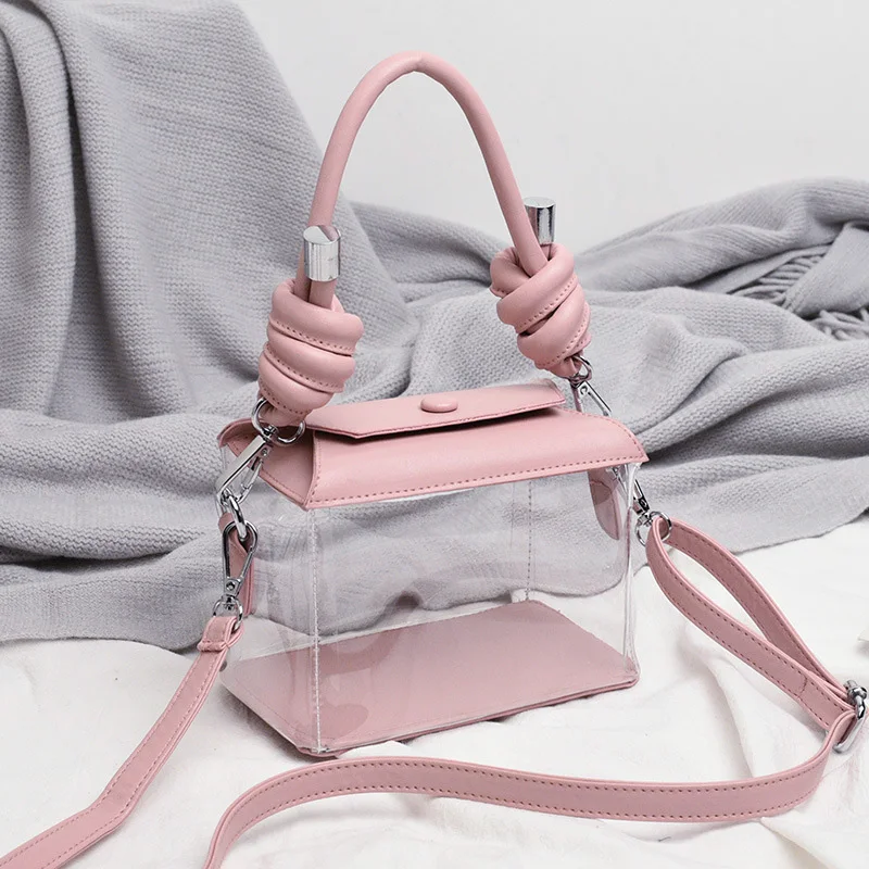 

PVC Luxury Women Design Handbags Crossbody Wallets Bag 2021 High Quality Girls Female Shopper Fashion Transparent Box Bag