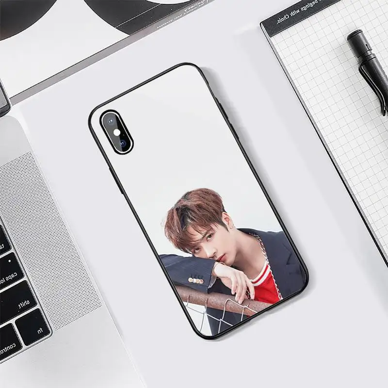 

GOT7 Jackson Wang singer star Phone Case Tempered glass For iphone 5C 6 6S 7 8 plus X XS XR 11 PRO MAX