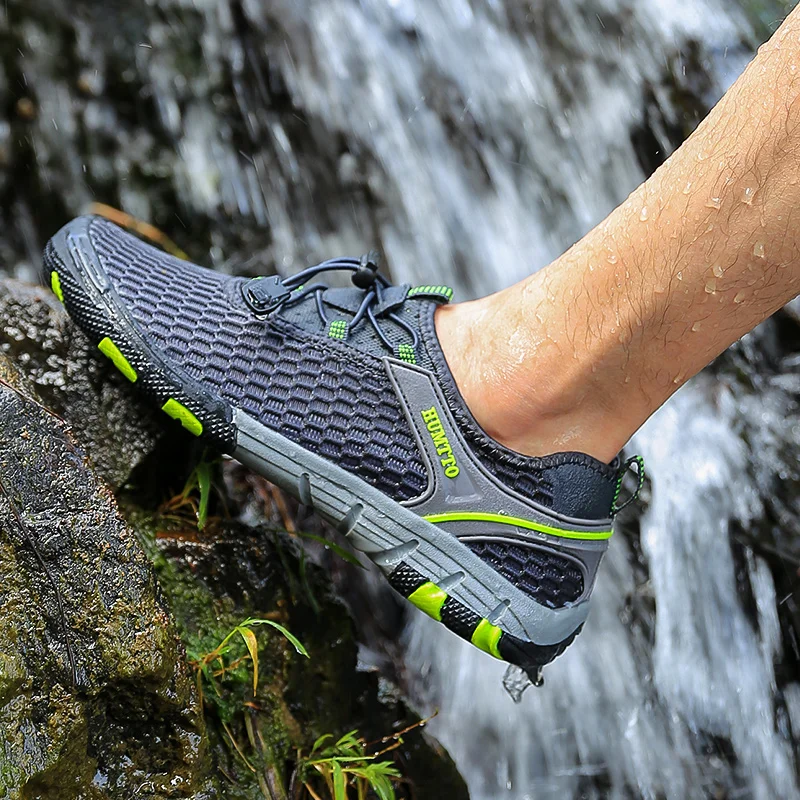 

HUMTTO Men's Sports Outdoor Water Aqua Hiking Shoes Sneakers For Men Sport Breathable Wearable Climbing Mountain Trekking Shoes