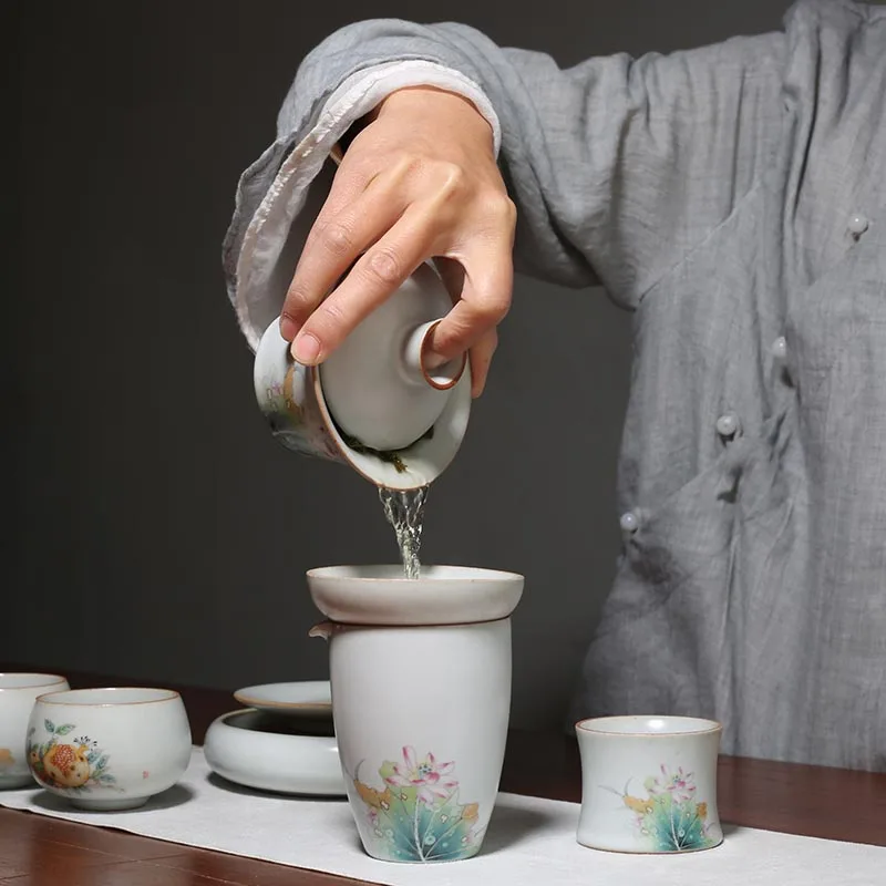 Керамическая чашка с крышкой 140 мл|Пиалы для чая| |