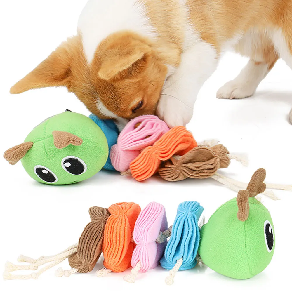 

Puppy Squeaky Plush Animals Cartoon Dog Toys Stuffed Squeaking Pet Toy Cute Plush Puzzle For Dogs Cat Chew Squeaker Squeaky Toy