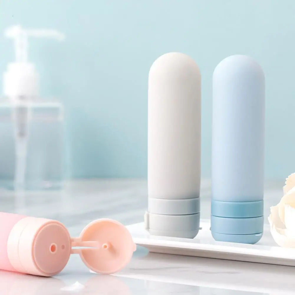 50 мл мягкий силиконовый портативный многоразовый контейнер для хранения шампуня