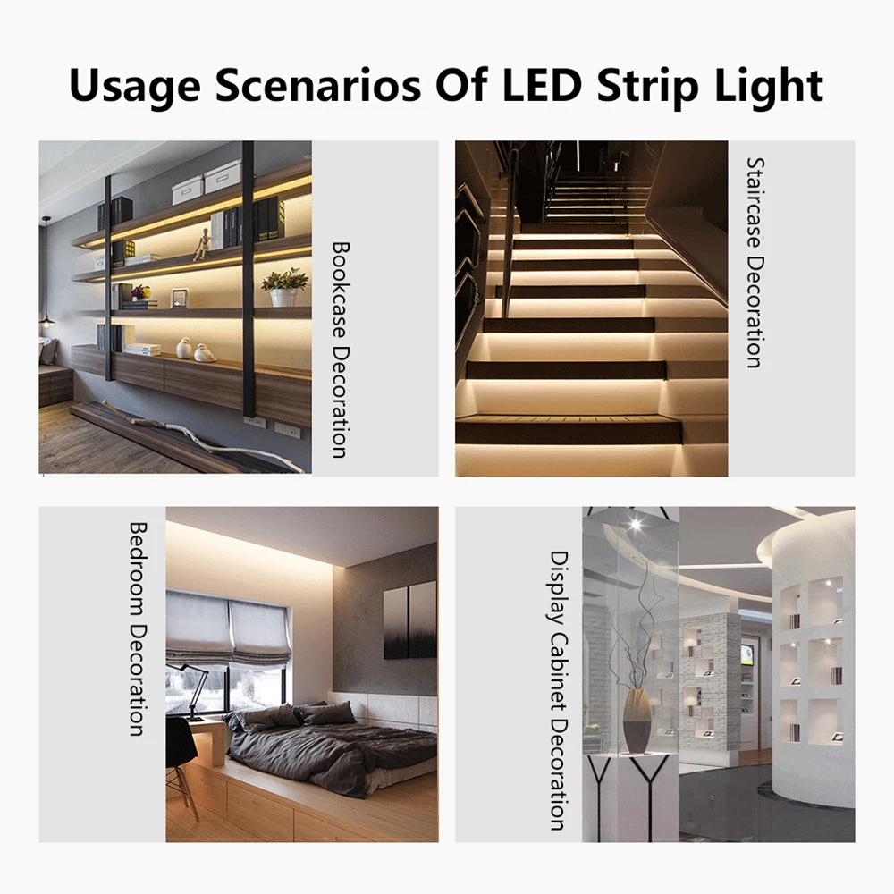 Светодиодный движения Сенсор шкаф светильник полосы USB Кухня лента