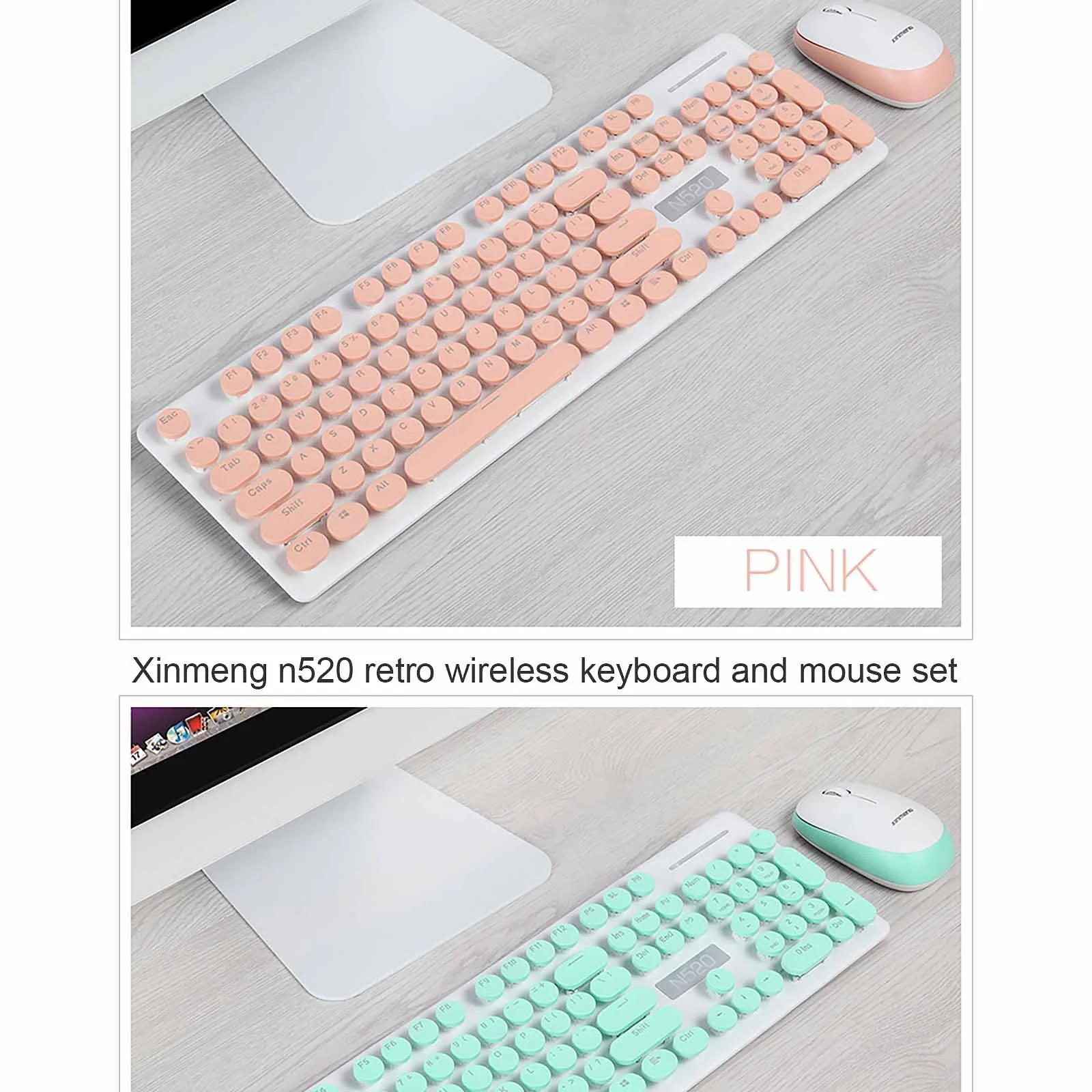 

New Wireless Keyboard Gaming Mouse Set 2.4GHz 104 Keys Gaming Keyboards Fashion Wireless Mouse Gamer for Laptop PC Games