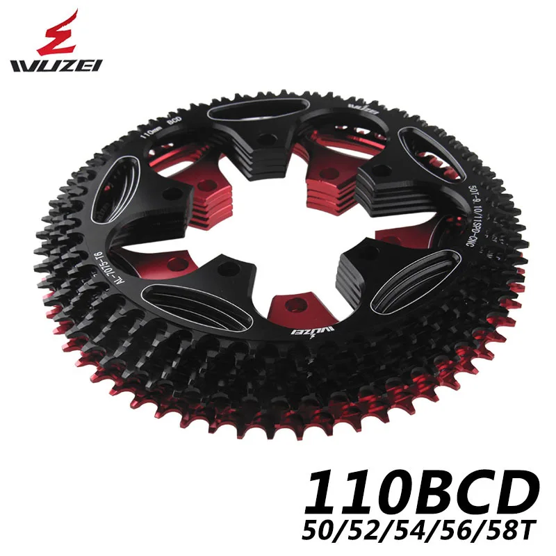 Шоссейный велосипед wuзел 110BCD круглая узкая широкая звездочка велосипедная