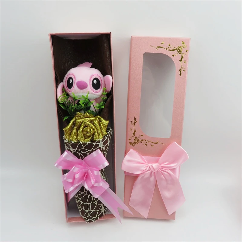 Темно-синий Ручной работы стежка кошка плюшевые игрушки маленький букет украшение дома Творческий День Святого Валентина подарок на выпускной - Цвет: Темно-синий