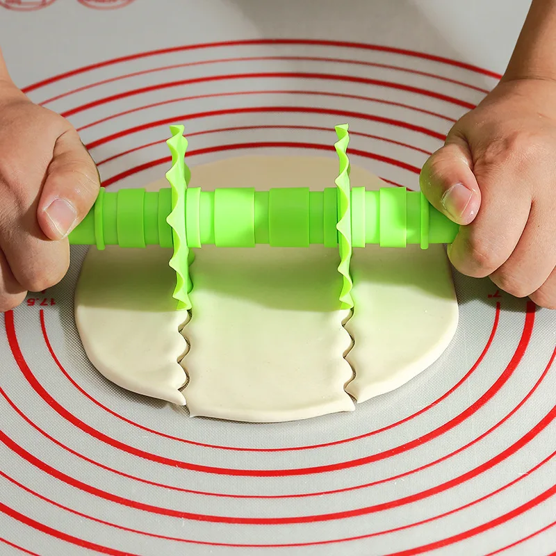 Кухонный роликовый резак для теста ломтики тортов выпечки пиццы крекера режущие