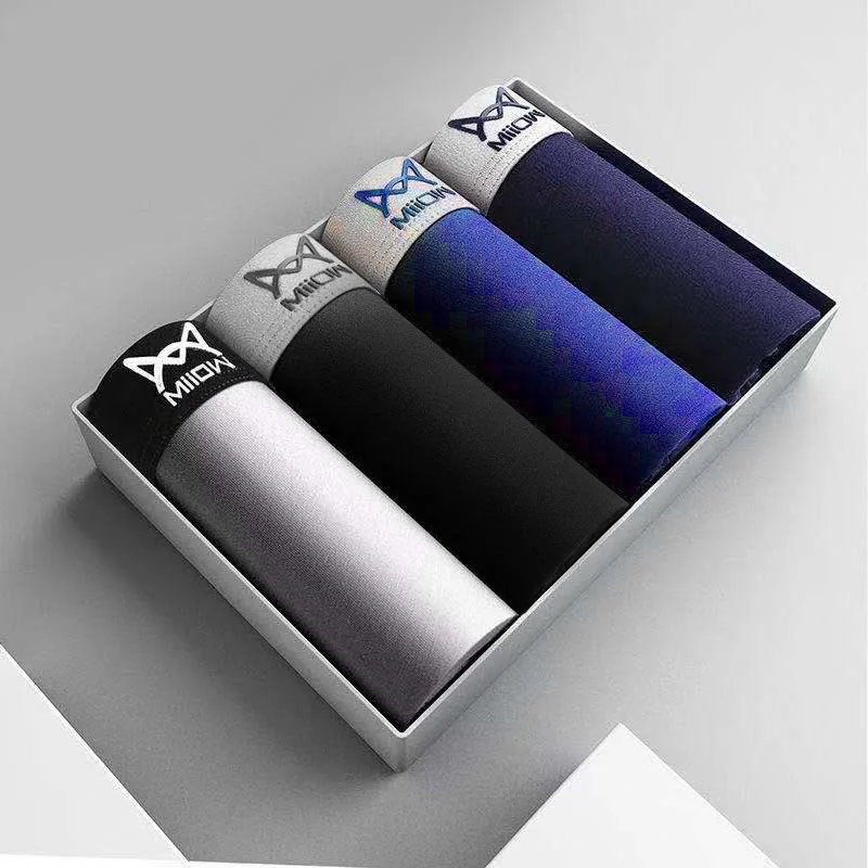 

2022 4Pcs Modal Men Underwear Boxer Sexy Seamless Silver Ion Antibacterial Boxershorts Trunks Undrepants XL-4XL Male Panties