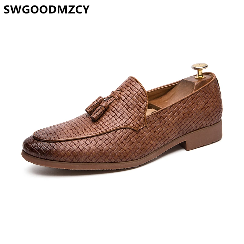 

Loafers Men Formal Shoes Men Dress Shoes Evening Dress Tassel Office Shoes Men Classic Leather Dress Sepatu Slip On Pria Zapatos