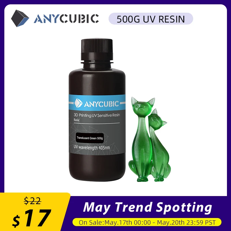 Универсальная смола для 3D принтера ANYCUBIC нм белый серый черный