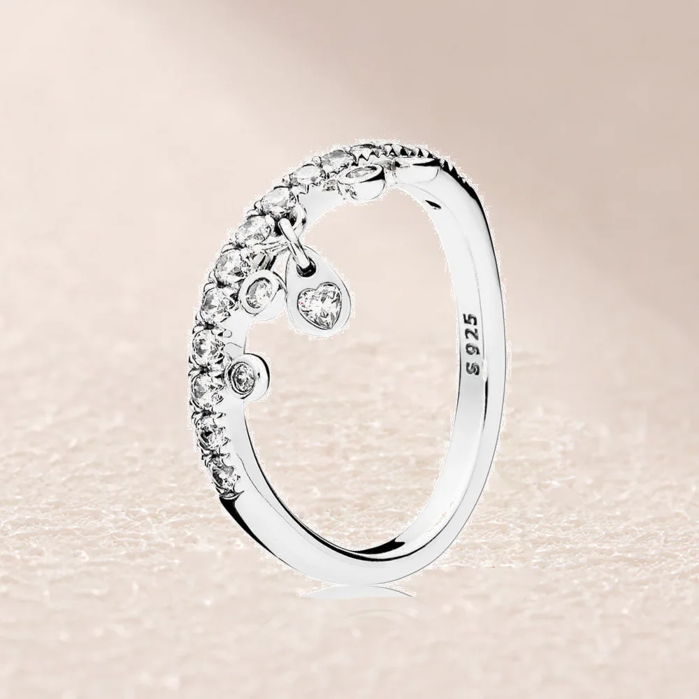 

197108CZ CHANDELIER DROPLETS RING