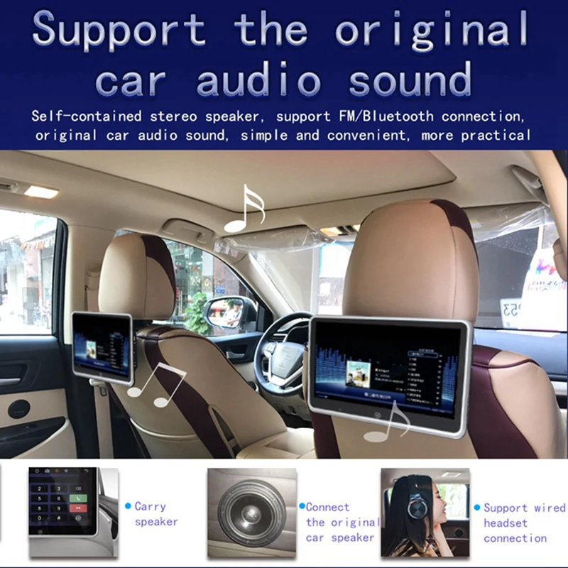 1 комплект 10 В ch подголовник автомобиля DVD плеер FM Bluetooth Монитор & шт. автомобиль UVC