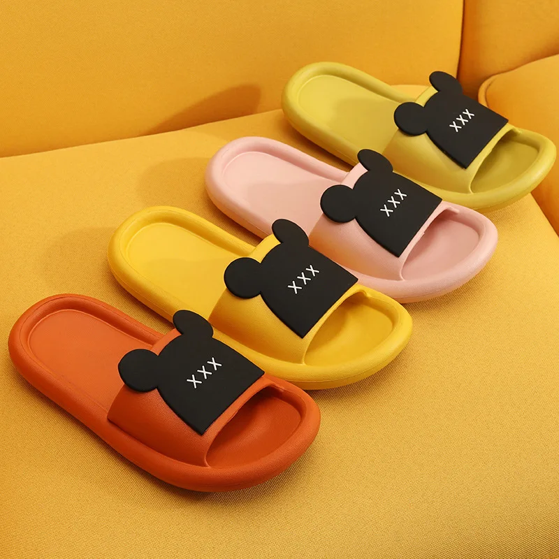 

2021 New Fashion Summer Women's Slippers Couple Home EVA Shoes Unisex Indoor Slipper Soft Non-Slip Bathroom Slippers for Men