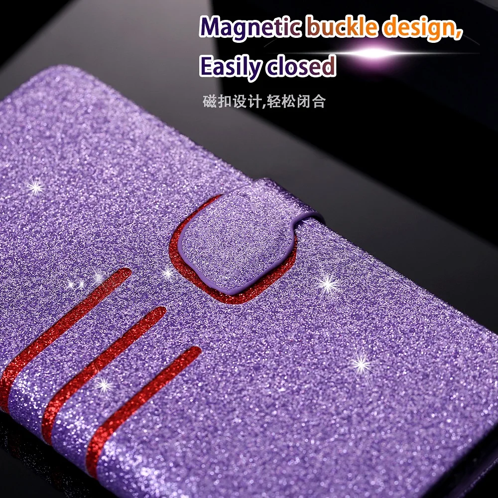 Роскошный Ретро Тонкий кожаный флип чехол для Xiaomi 8 Lite с отделением карт и