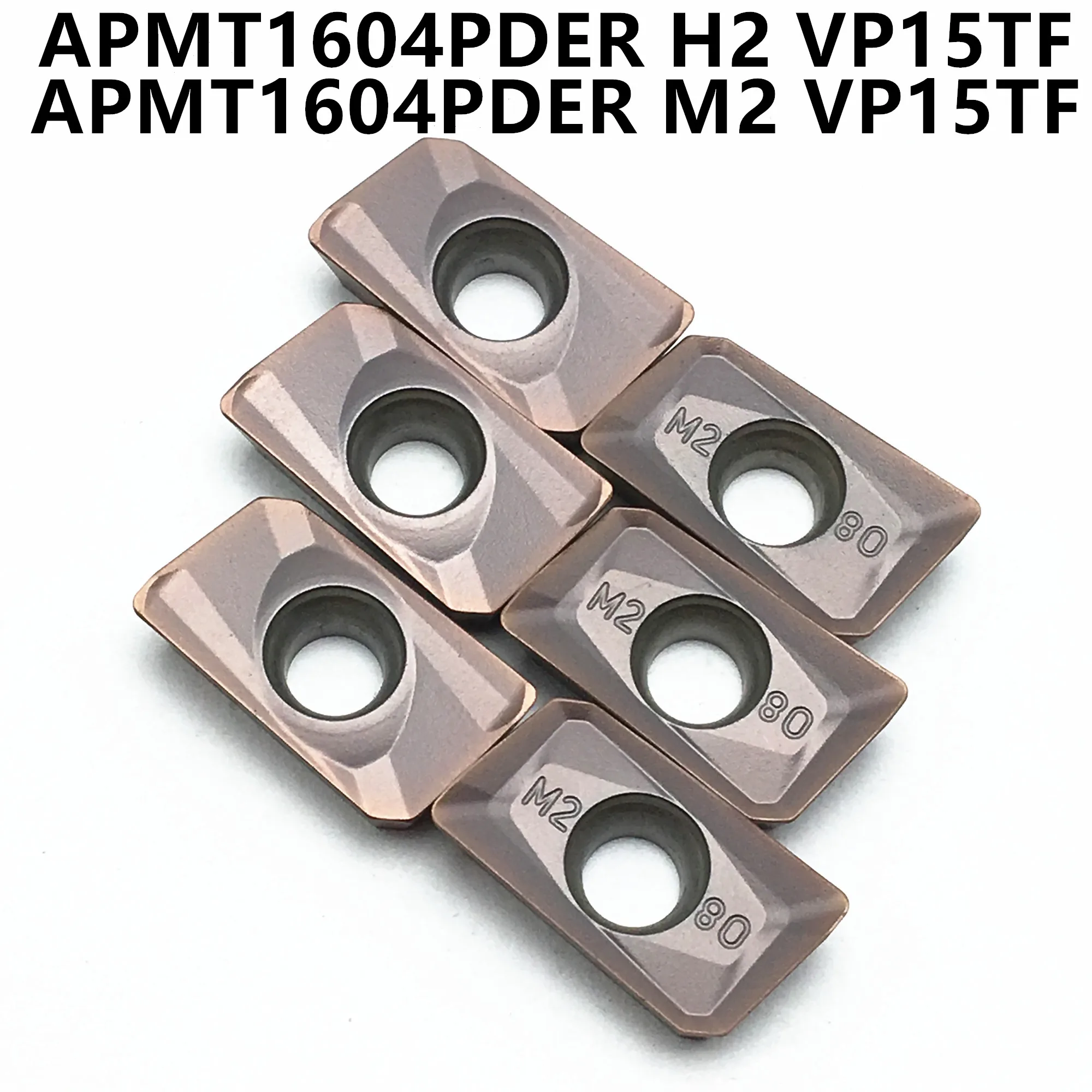 APMT1604 PDER M2 VP15TF APMT1604 H2 VP15TF твердосплавные фрезерные Вставки Индексируемые концевые фрезерные станки торцевые фрезерные инструменты APMT 1604