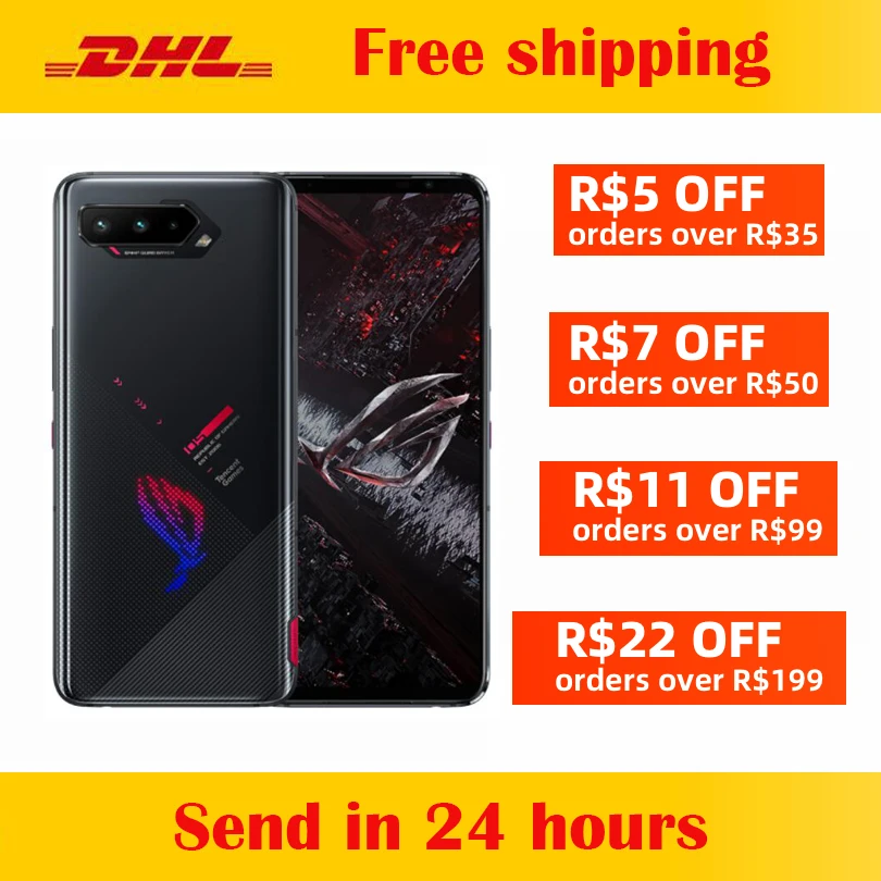 Оригинальный Новый оригинальный телефон ASUS Snapdragon 888 + Plus 6 78 дюймов AMOLED 65 Вт 6000 мАч