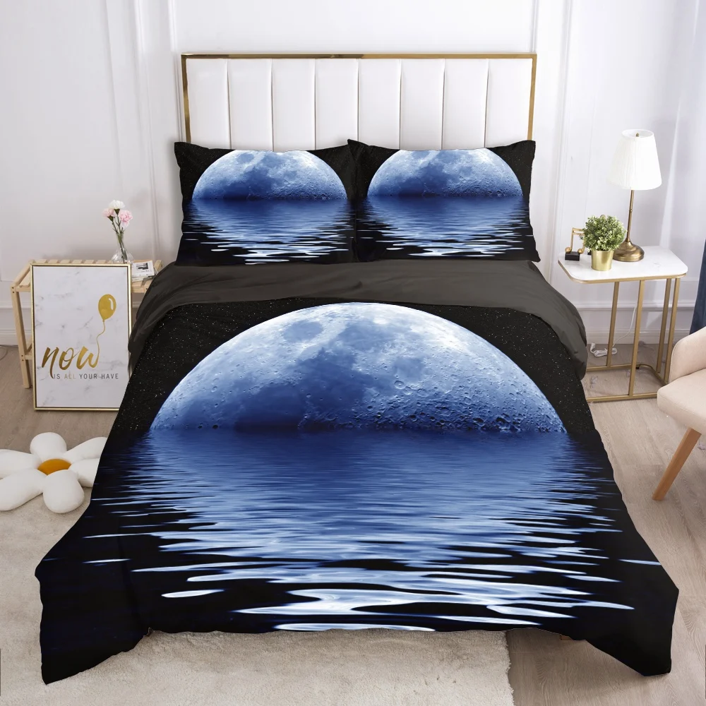 

Комплект постельного белья Galaxy, Европейский королевский односпальный комплект пододеяльника, наволочки, постельное белье, пододеяльник 240x260 240x220, черный, Меркурий