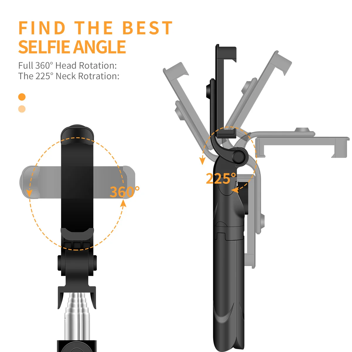 Беспроводная Bluetooth селфи палка складной мини штатив стойка расширяемый монопод с