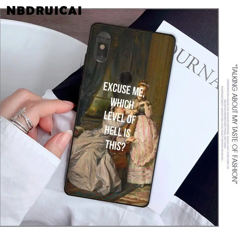 

NBDRUICAI Renaissance For High Quality Phone Case for Xiaomi 8 9 se 5X Redmi 6pro 6A 4X 7 5plus note 5 7 6pro