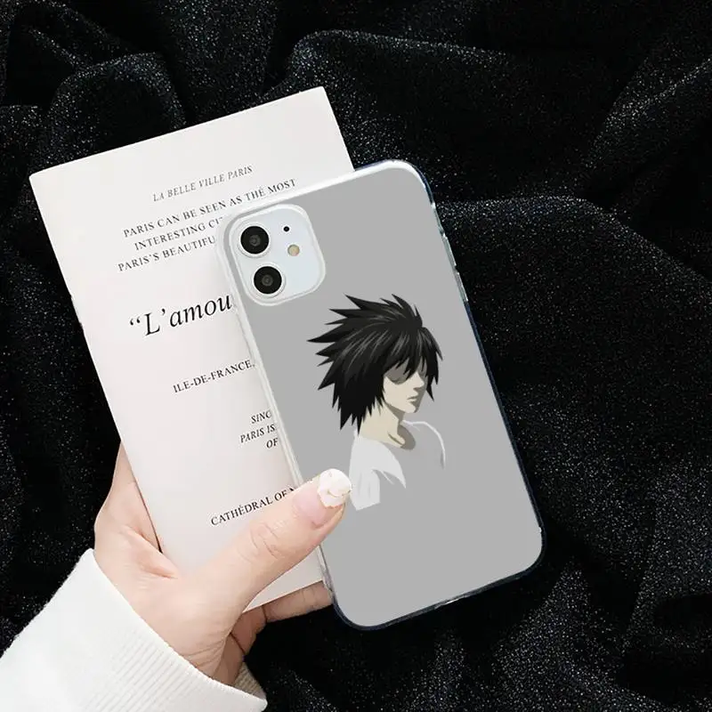 

Anime new Death Note Ryuk horror apple Phone Case Transparent iPhone 6 7 8 11 12 s mini pro X XS XR MAX Plus cover funda shell