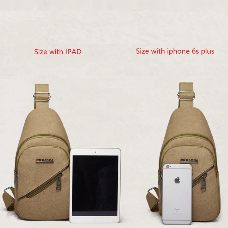Холщовая нагрудная сумка для мужчин и женщин модные повседневные спортивные