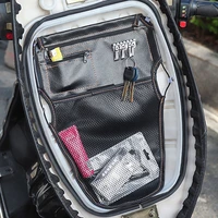 new universal pu leather motorcycle scooter under seats storage pouchs bag with keychain card hanging bag motor parts scooter