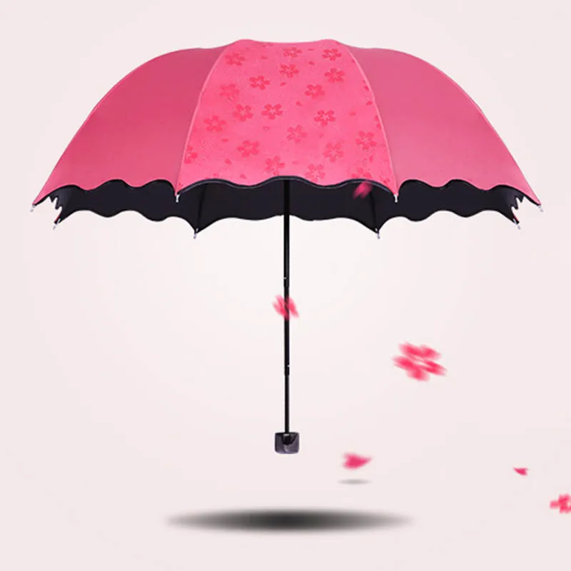 Складной зонтик цветение цветок в дождевая вода не боится ветра и защищает от