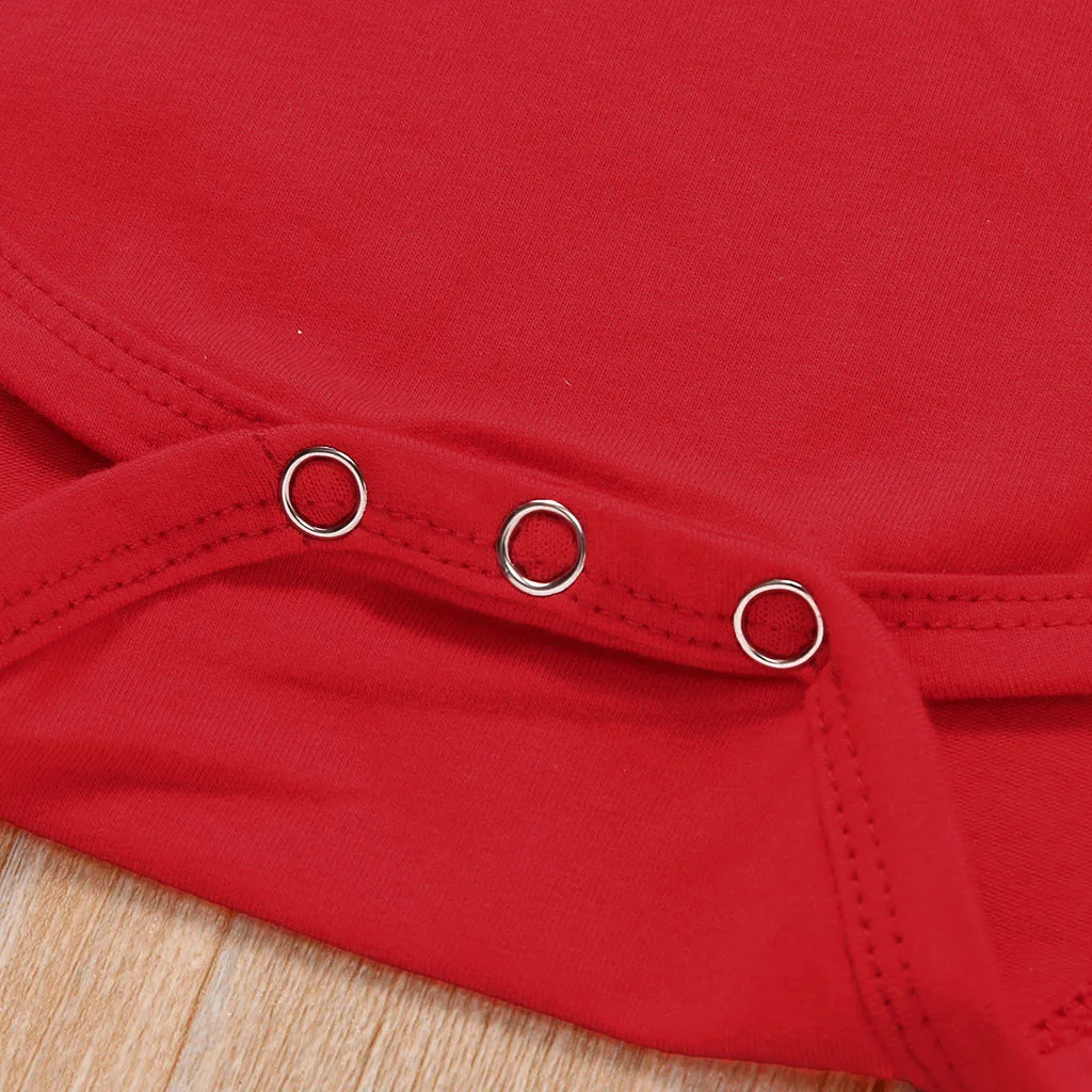 Рождественская Одежда для новорожденных девочек и мальчиков комплект из 3