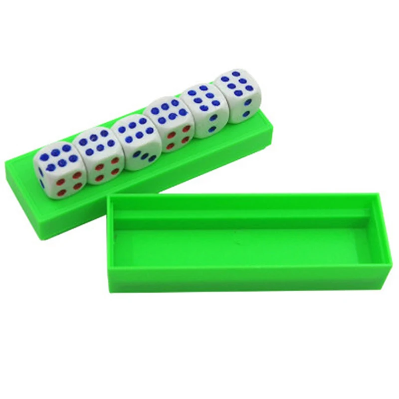 Предсказание кубики Волшебные трюки шесть Die Flash изменение крупным планом