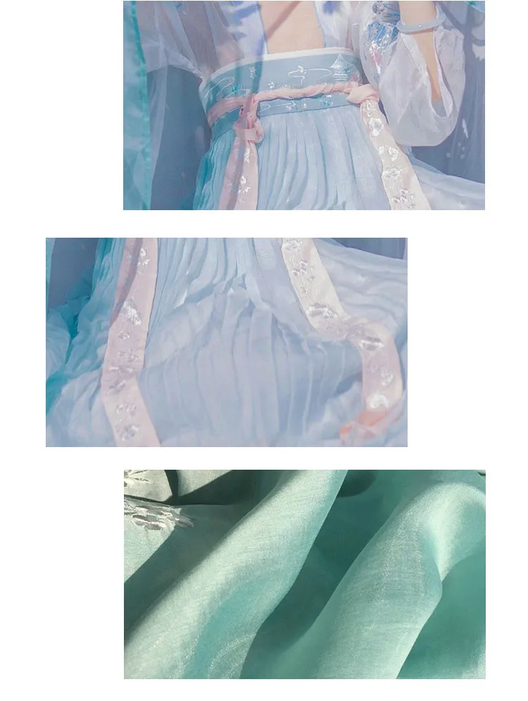 Hanfu женское китайское платье, китайский древний костюм сказочной принцессы, традиционное женское платье hanfu и костюм для девочек tang