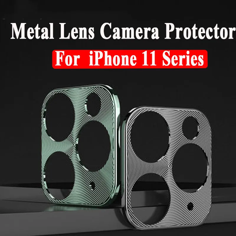 

Camera Lens Protective Ring On For iPhone 11 Pro Tempered Glass For iPhone 11Pro MAX Metal Alloy Phone Back Protector