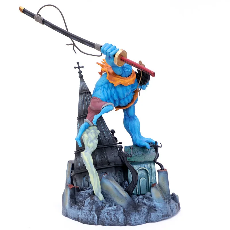 Online Ein Stück GK Affe D Luffy Nightmare Bule Ver. Anime Action Figure Modell 42cm Statue Sammlung Spielzeug Desktop Dekoration Figma