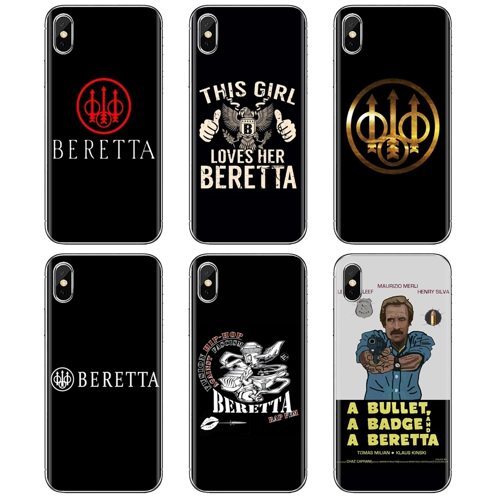 Логотип Beretta для iPhone iPod Touch 11 12 Pro 4 4S 5 5S SE 5C 6 6S 7 8 X XR XS Plus Max 2020 любимый силиконовый