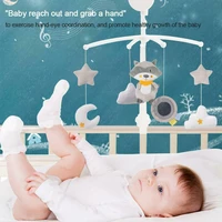 cartoon baby crib mobiles rattles music educational toys bed bell carousel for cots infant baby toys 0 12 months for newborns