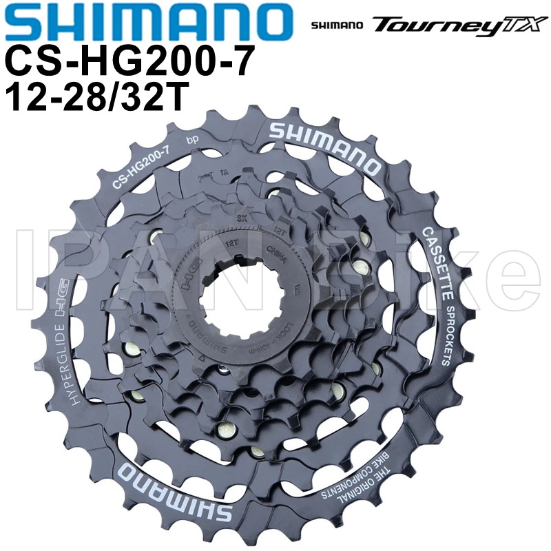 

Кассета Shimano CS-HG200-7, кассета 7 скоростей для велосипеда, кассеты HG200, детали коробки передач для велосипеда MTB