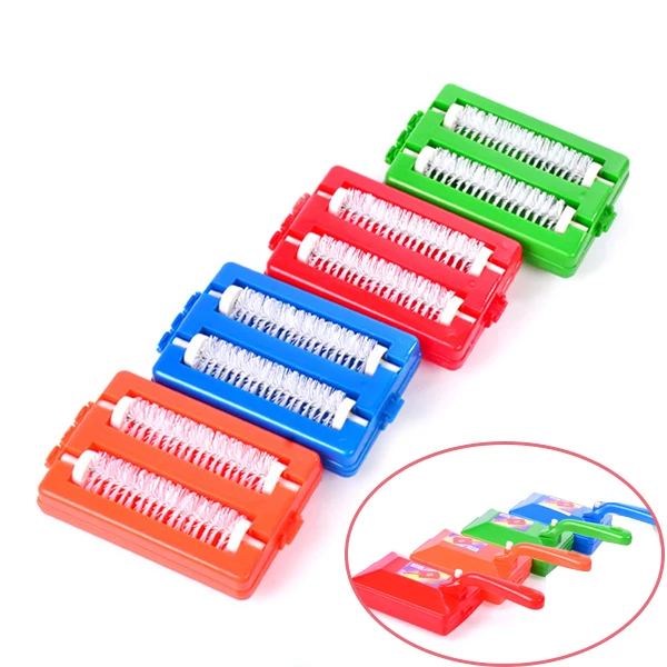 

Handheld Sweeper 2 Brushes Heads Collector Cleaner Table Crumb Tool Carpet Brush