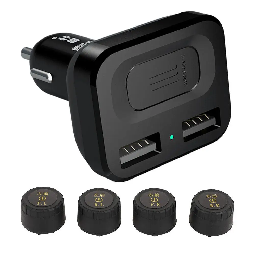 

Vehemo TPMS Tire Pressure Alarm Tire Pressure Monitoring System Mobile APP Car for External Sensor Tire Detection System 2020