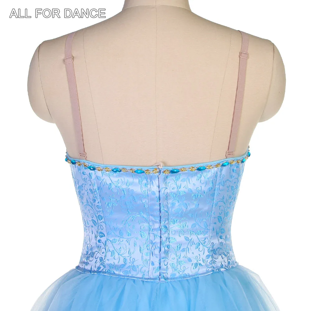 B22047 небесно-голубая романтическая длинная пачка для девочек и женщин