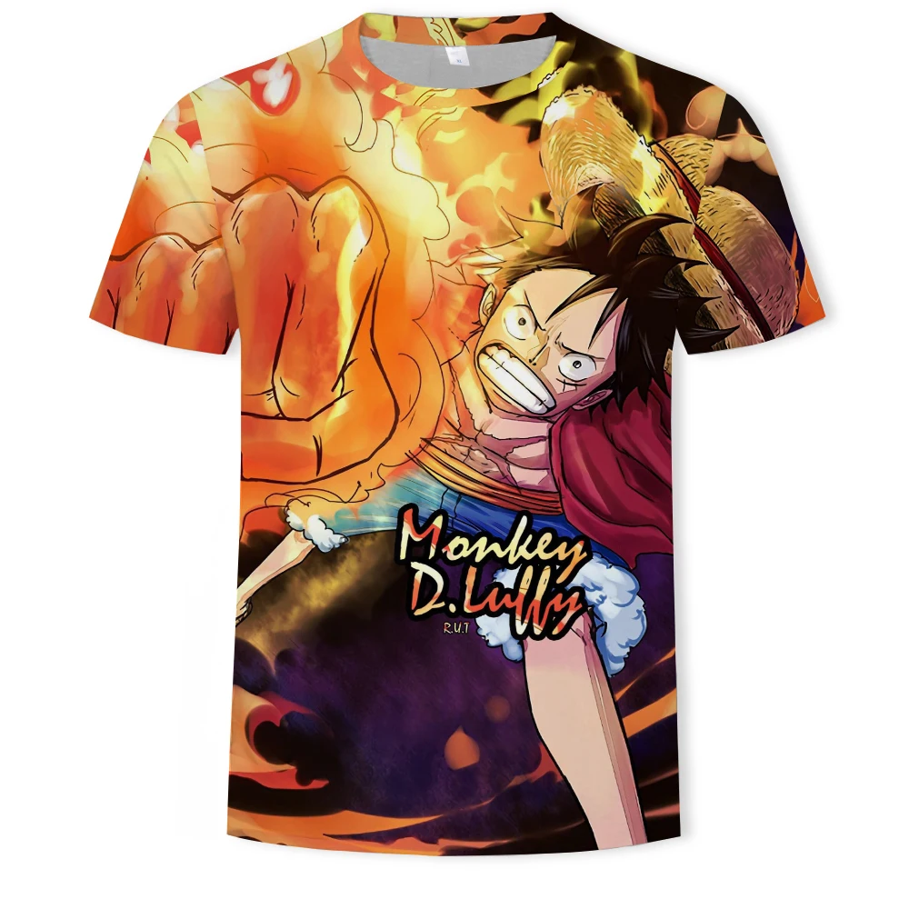 

Summer 2021 Anime Funny 3D Print Men T Shirt One T-Shirt Man O-neck Short Sleeve 3d T-shirt Harajuku Clothing Anime Shirt