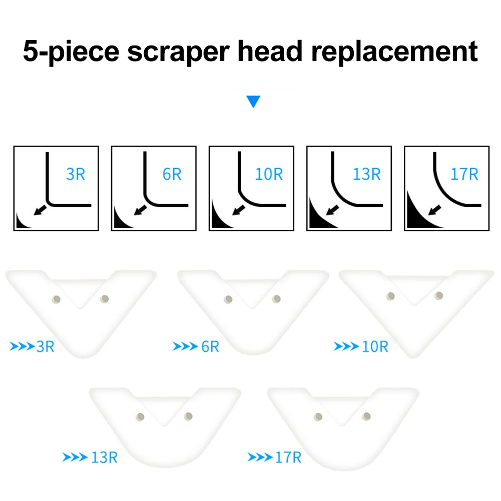 5 в 1 стеклянный клей угловой скребок инструмент для заклеивания лопатка