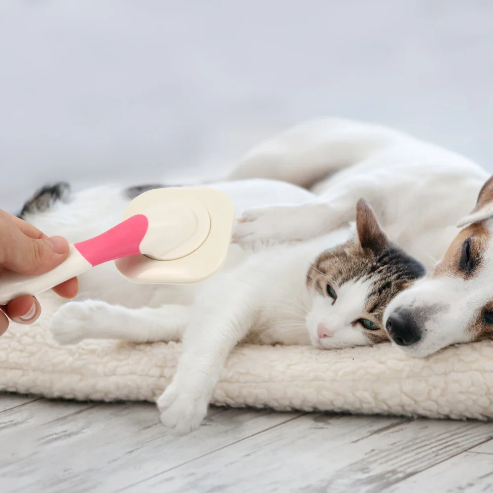 Щетка для груминга домашних животных расческа удаления шерсти кошек и собак 1 шт.