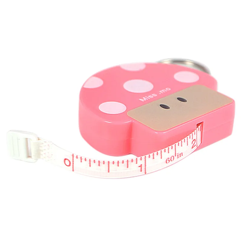 

Tape Measure Sewing Cloth Dieting Tailor Fitness Accurate Body Plastic Measuring Tape 60 Inch 1.5M key chian Retractable Ruler